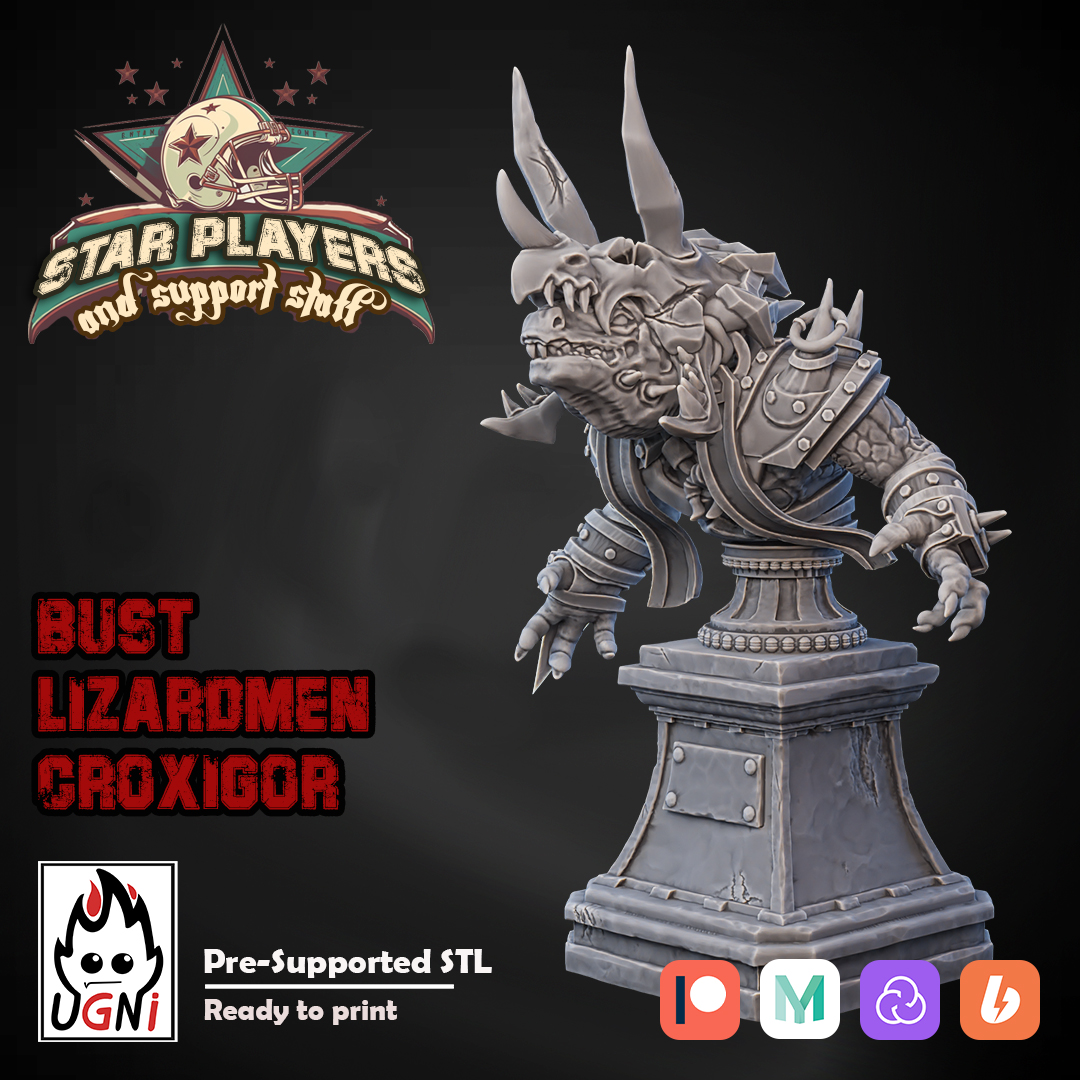 Lizardmen Croxigor Bust UGNI