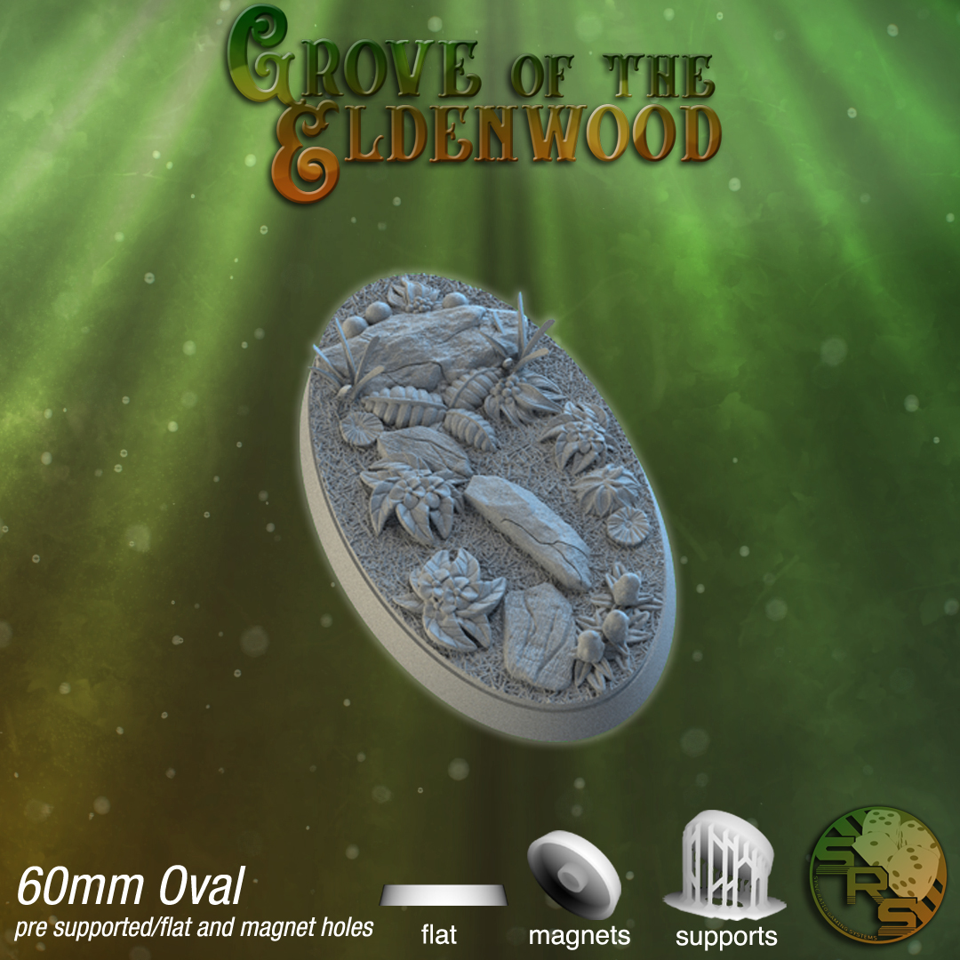 Forest Base Set - Grove Of The Goldenwood 60mm oval unpainted