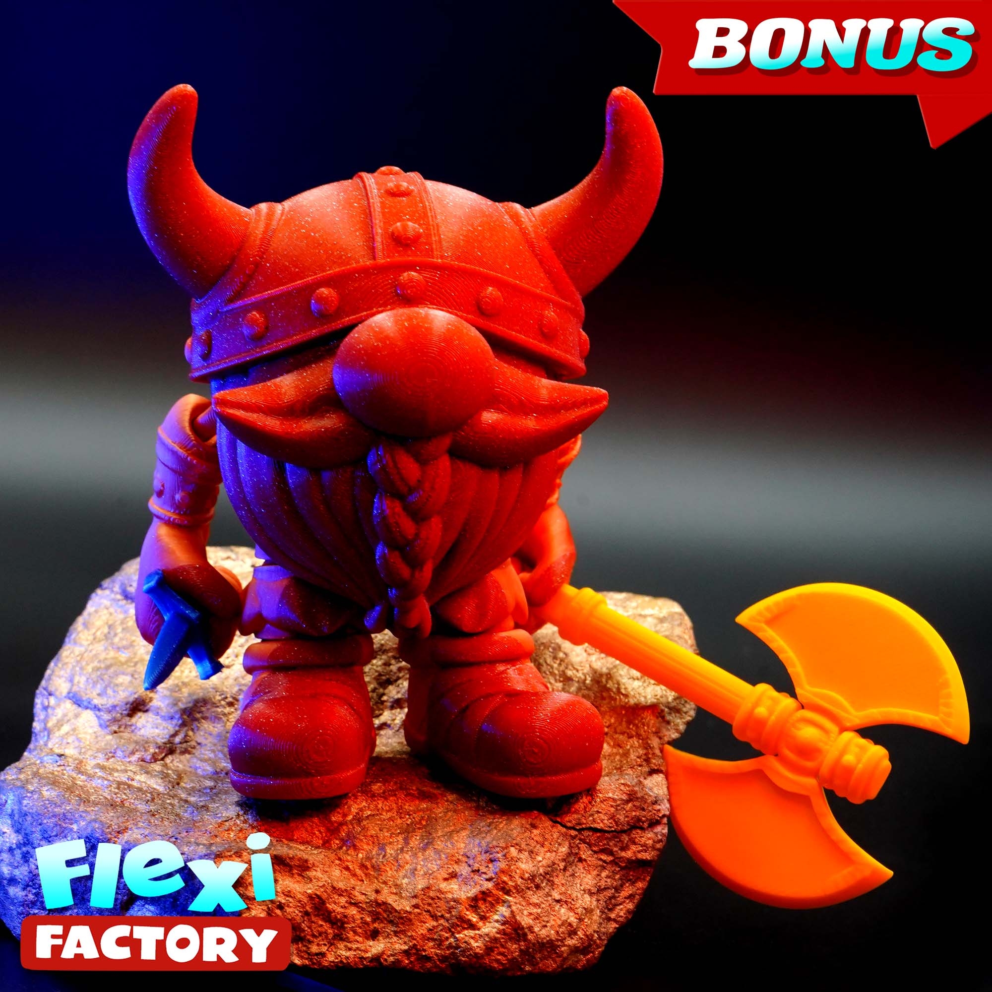 Flexy Factory Knight red partly transparent