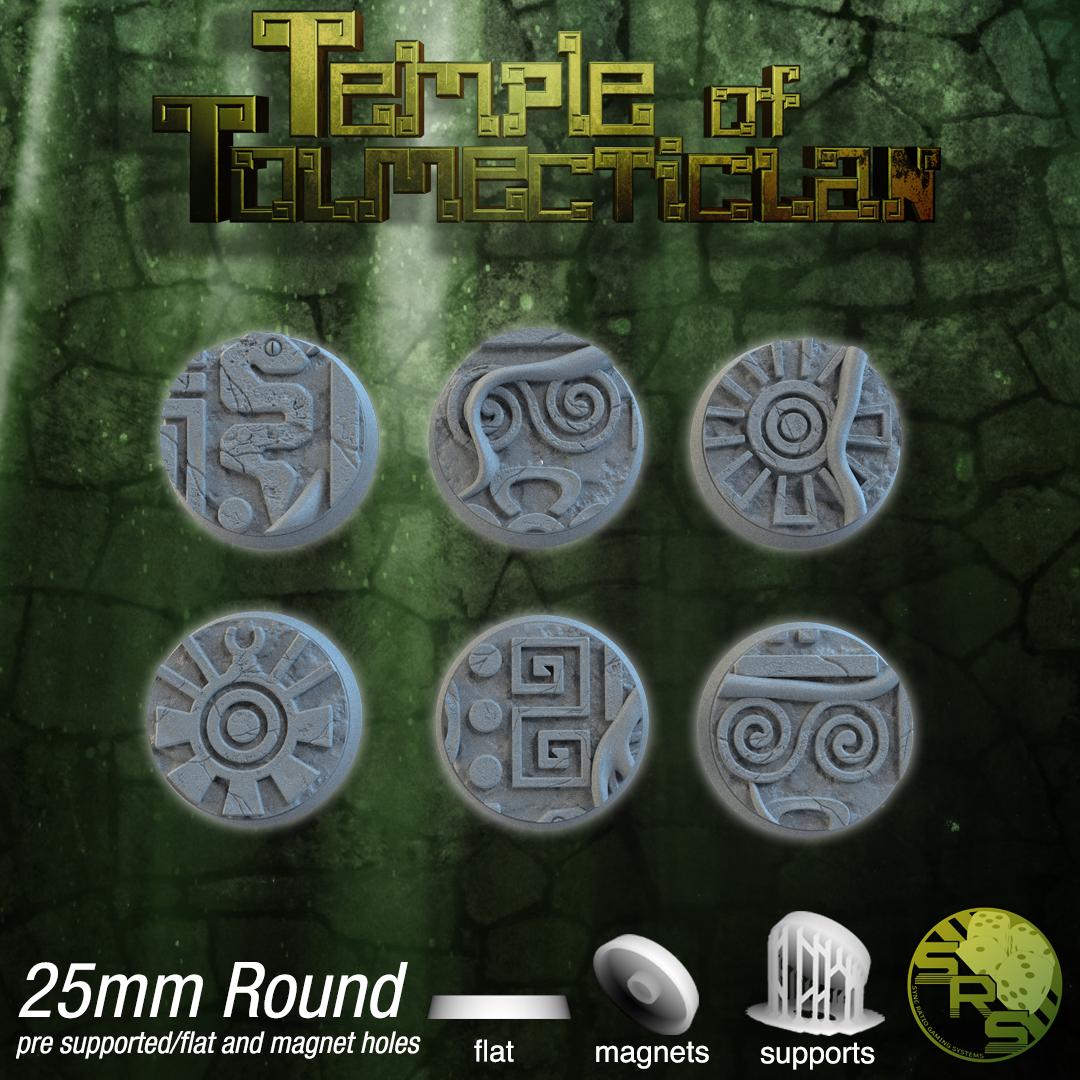 25mm round Set (6 Bases)