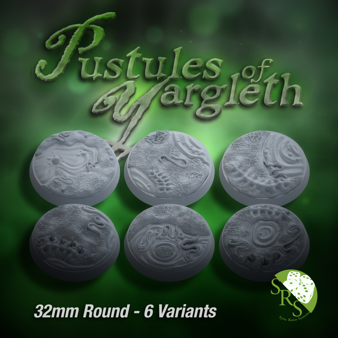 32mm round Set (6 Bases)