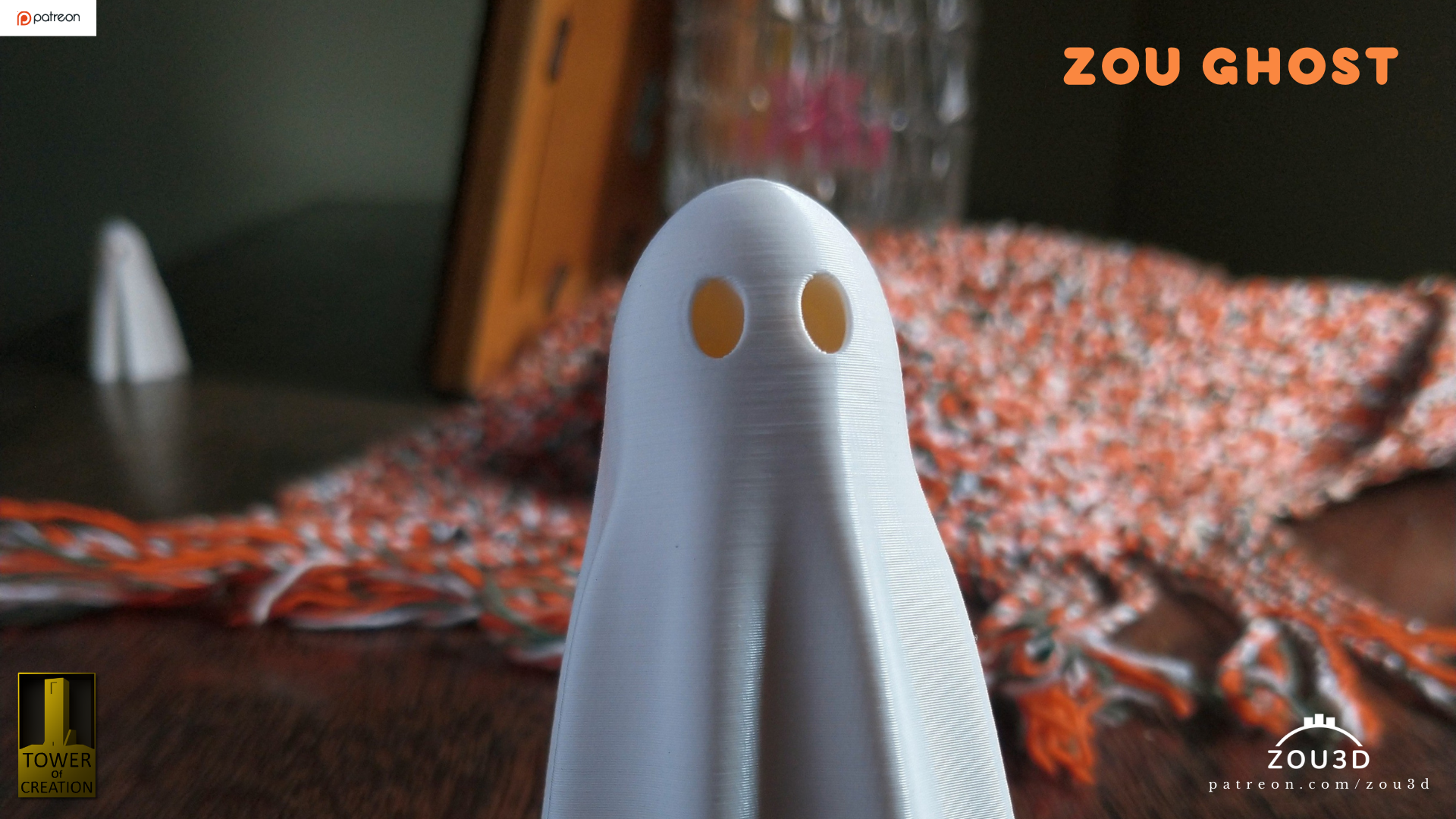 Halloween Zou Ghost Toy with feet like on TikTok and youtube 5 cm Grau