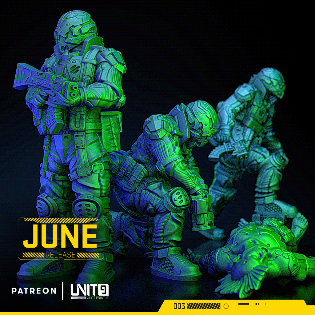 Proxy Wars Team - July 2021 Unit9 All miniatures