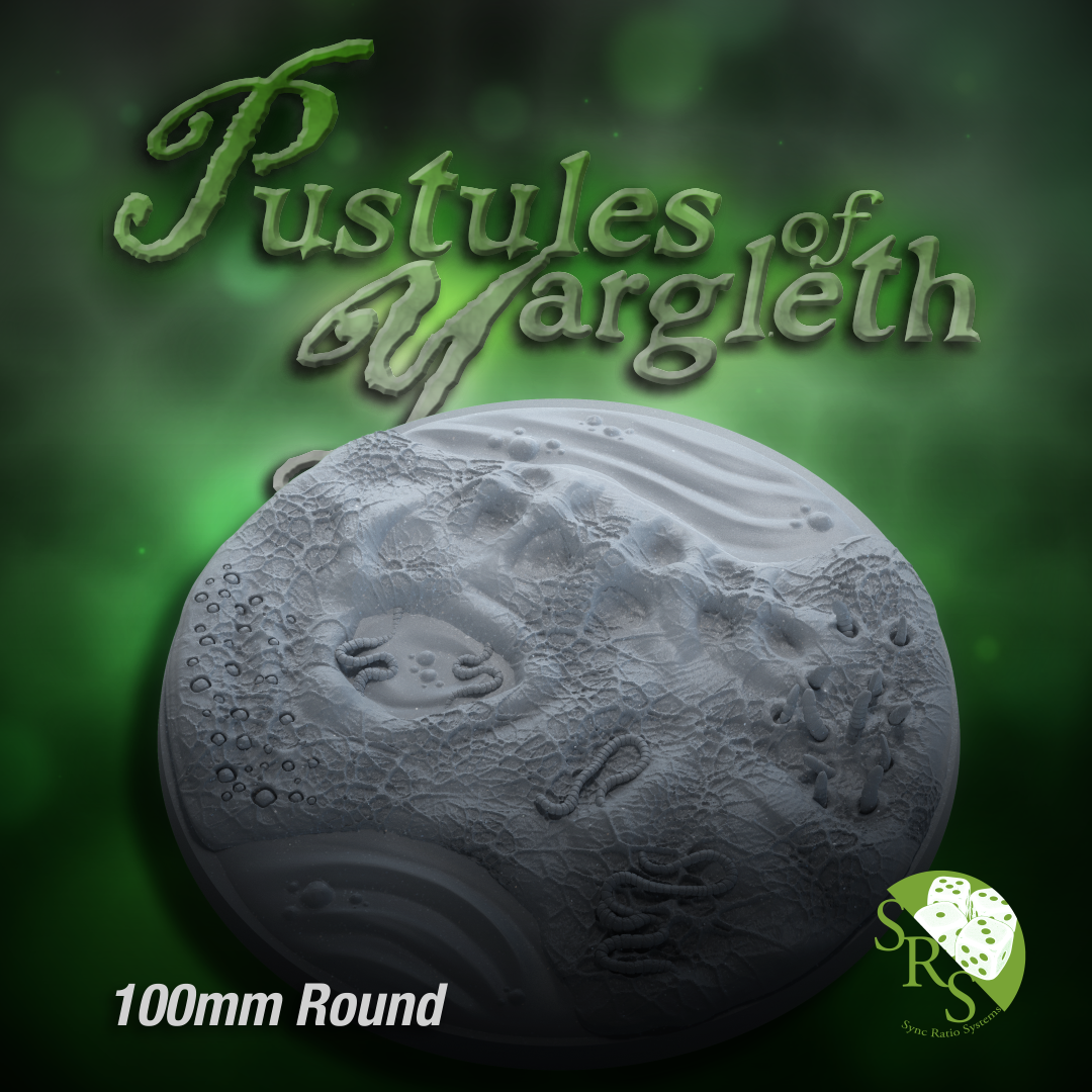 Desease Base Set - Pustules Of Yargleth 100mm round unpainted