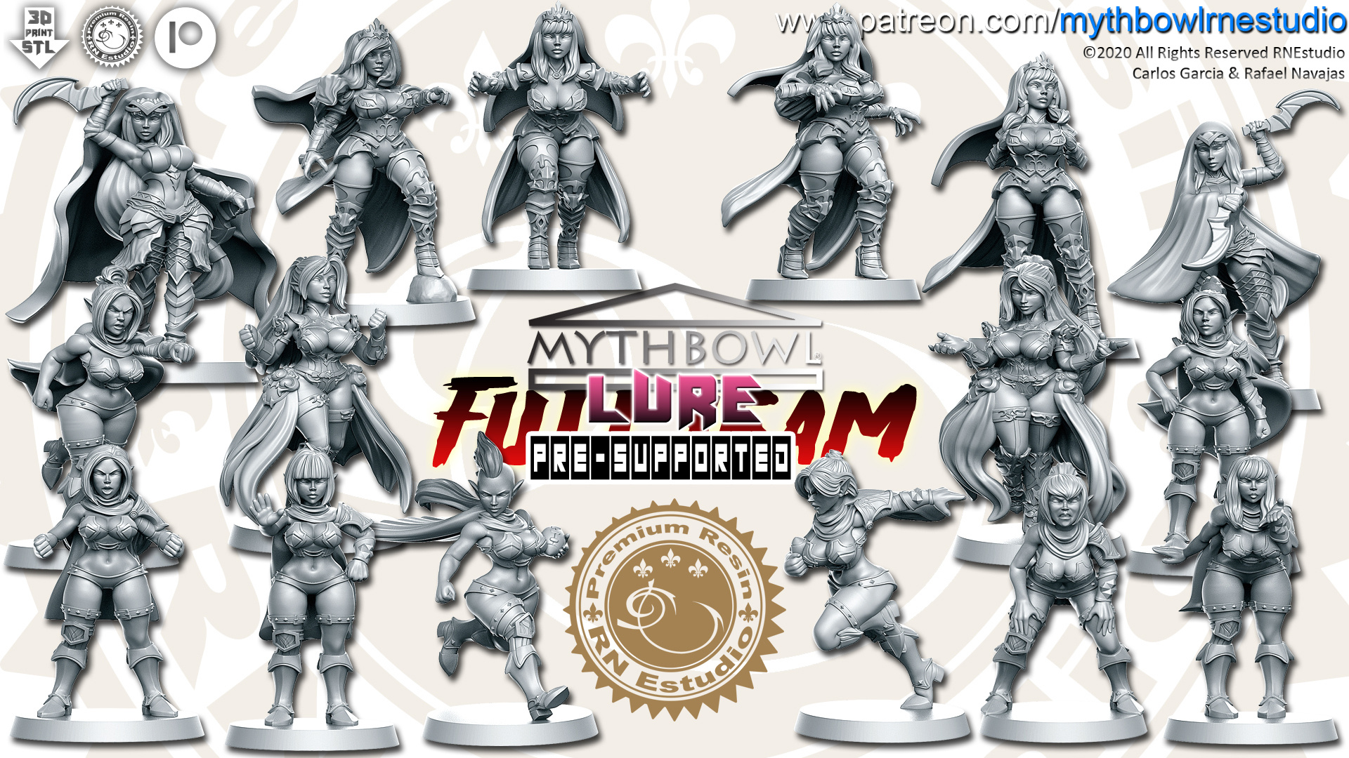 Lure-Dark Elf Team (16 Miniaturen)